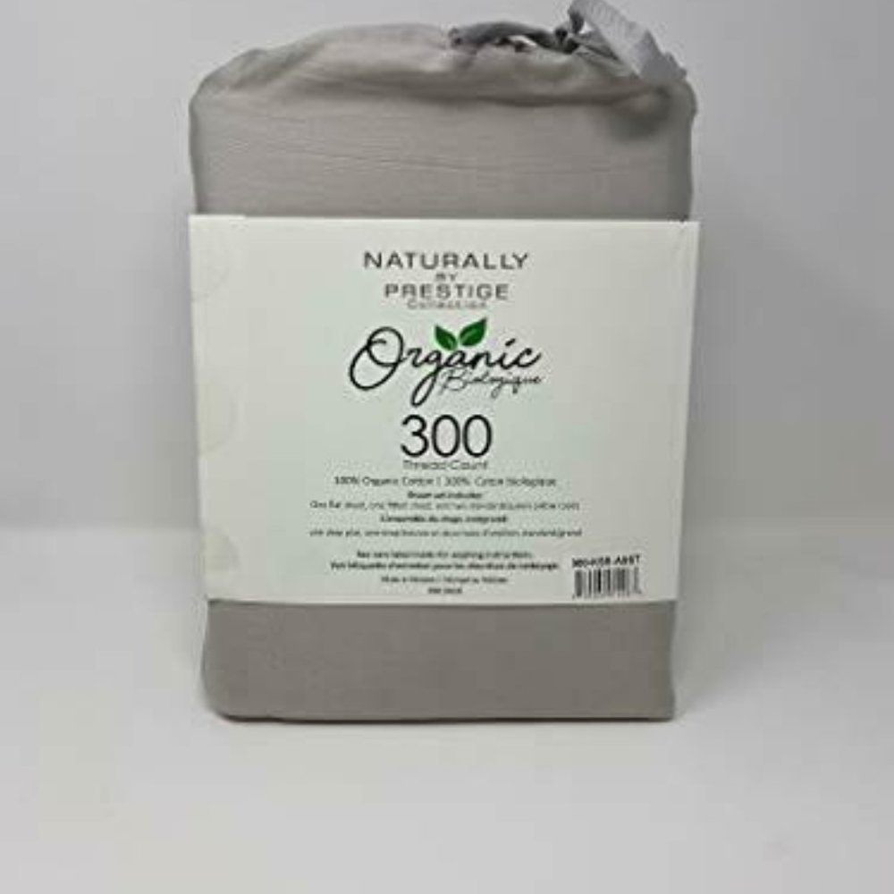 Prestige Home 300 Cotton Light Grey Sheet Set King